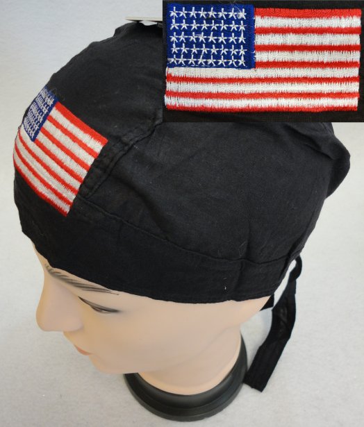 Embroidered SKULL Cap [Flag]